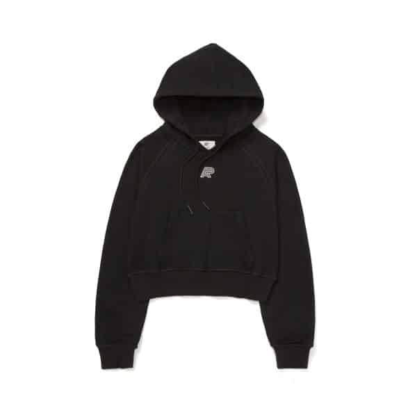 300gsm french terry cotton Embroidered AP mark Crop top Raglan cut Natural cotton draw cord with waxed dipped tips Waist pocket with top stitching Kangaroo pocket Imported