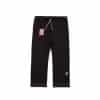 Albino and Preto B111 YBM black Novo pants front with drawstring label and AP embroidery