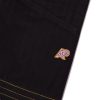 Albino and Preto B111 YBM black Novo pants AP embroidery with yellow orange hem stitching