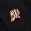 Albino and Preto B111 YBM black gi sleeve AP embroidery close detail